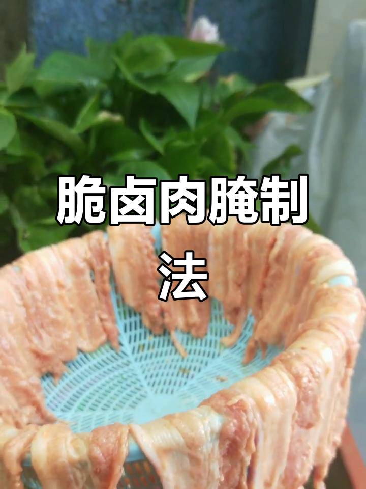 台湾脆卤肉腌制秘籍,风干后更美味!