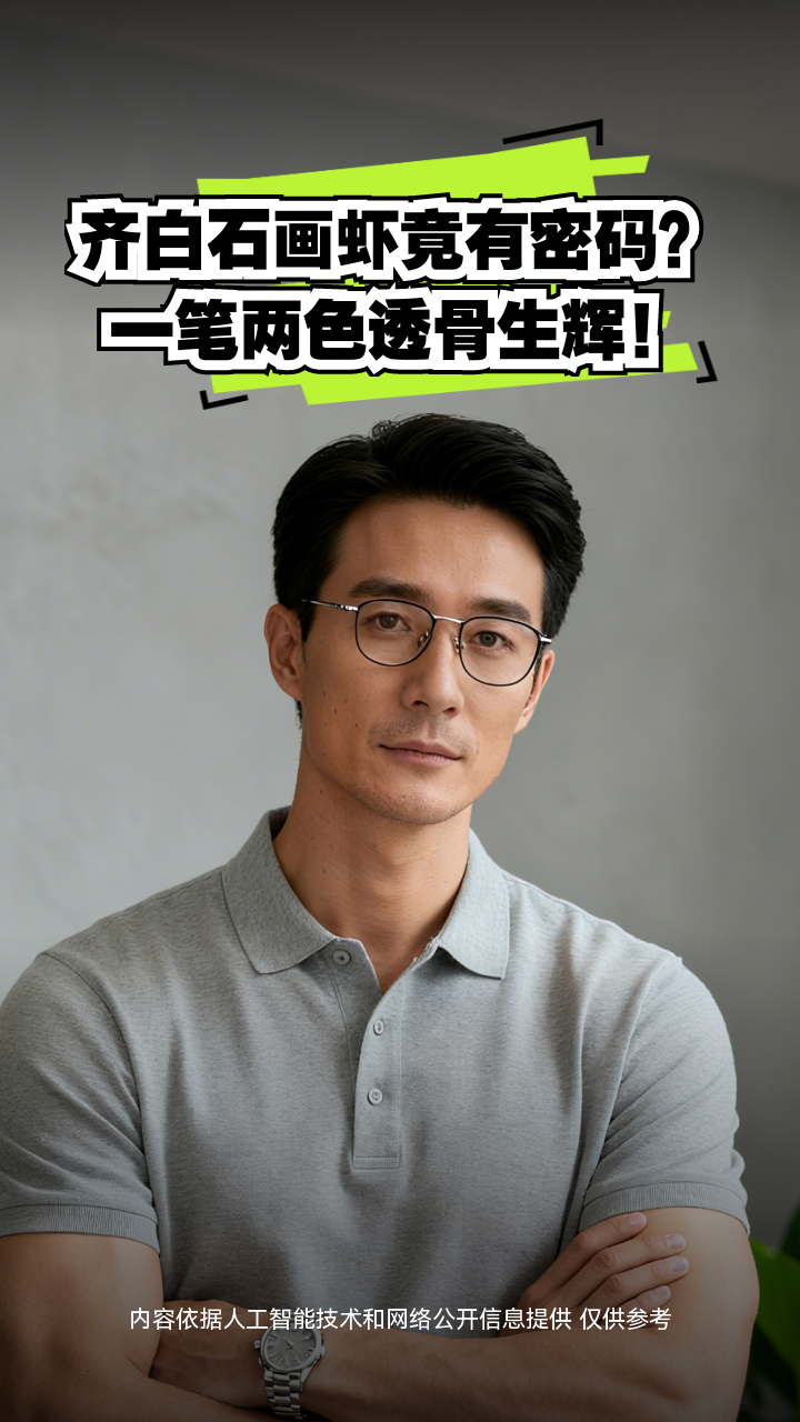 齐白石画虾竟有密码？一笔两色透骨生辉！