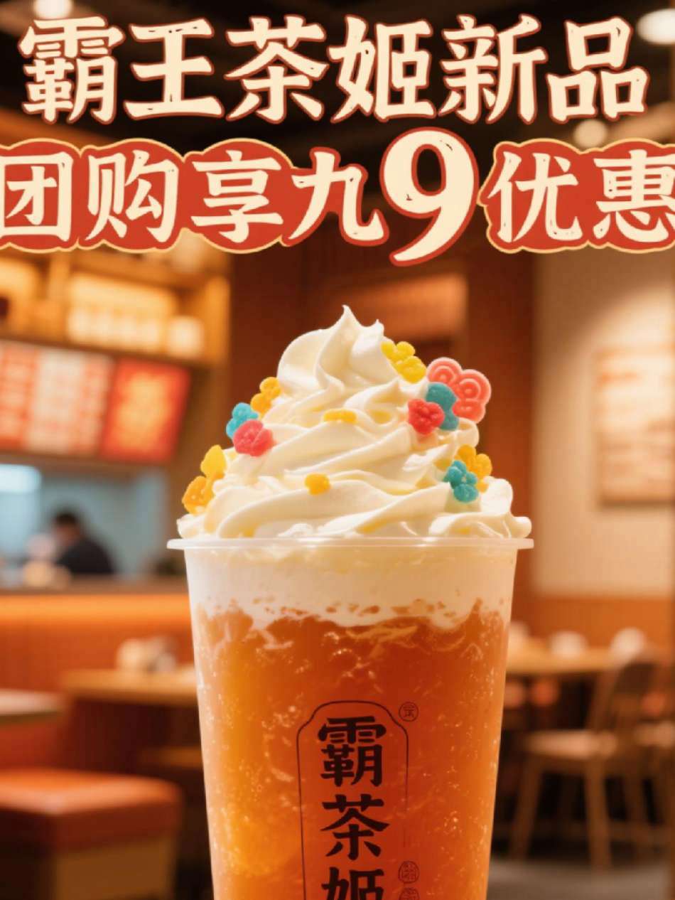 霸王茶姬新品杀疯了!团购直接9折开冲!实拍店里国风氛围感拉满,新品颜值超高还巨好喝!茶香四