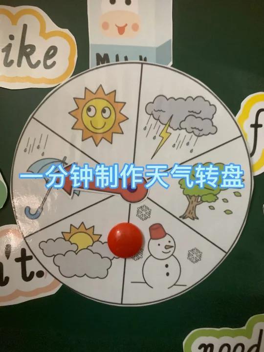 一分钟制作天气转盘 来玩吧