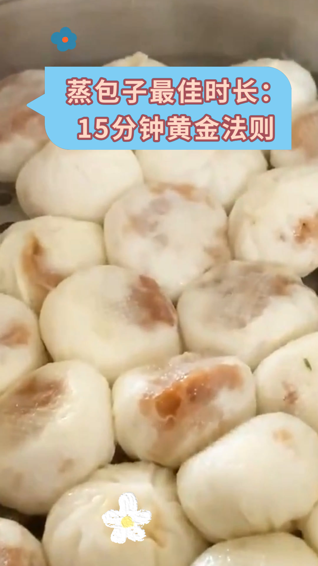 蒸包子最佳时长:15分钟黄金法则