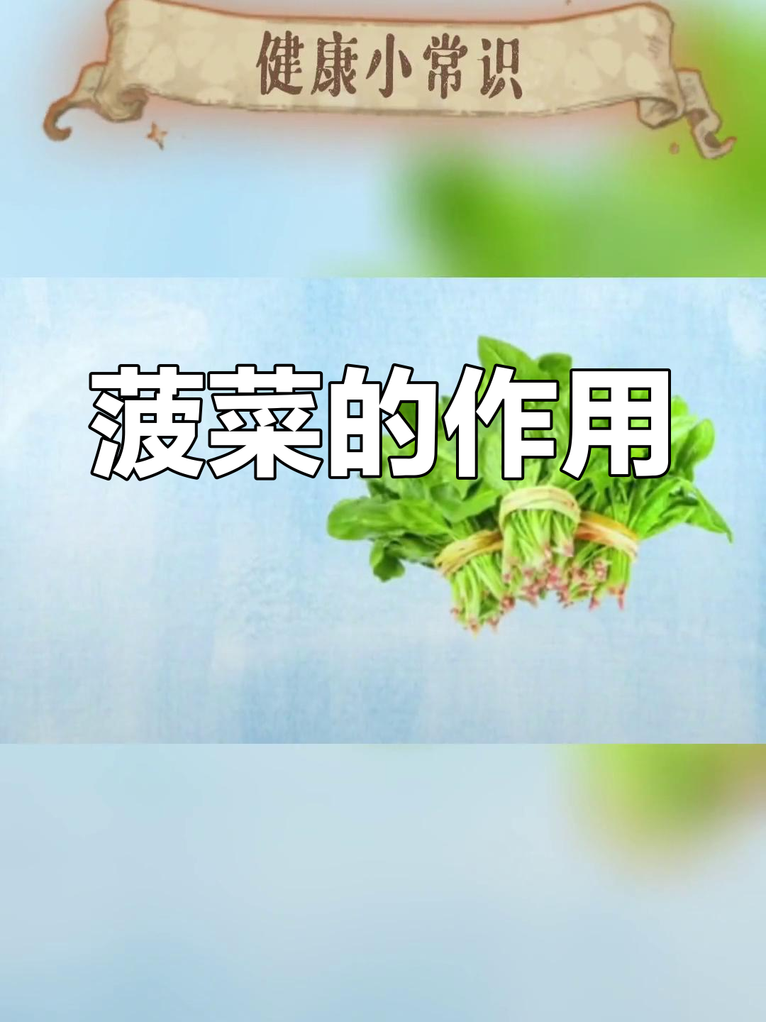 菠菜的健康益处与功效