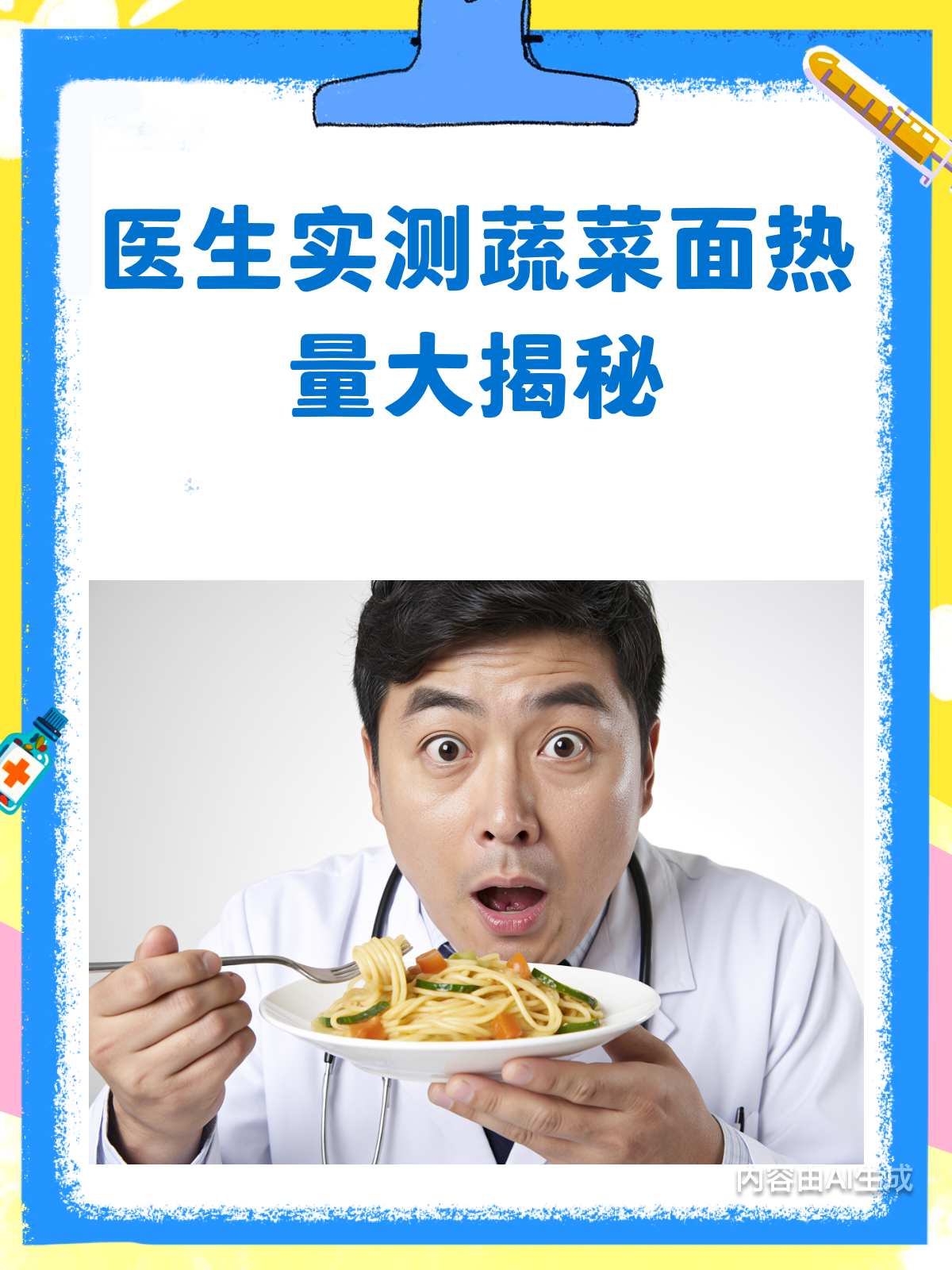 医生实测蔬菜面热量大揭秘!减肥能吃吗?