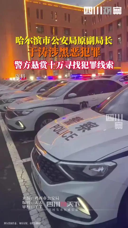哈尔滨市公安局原副局长于涛涉嫌黑恶犯罪,10月14日,黑龙江省鸡西市警方征集犯罪线索,最高