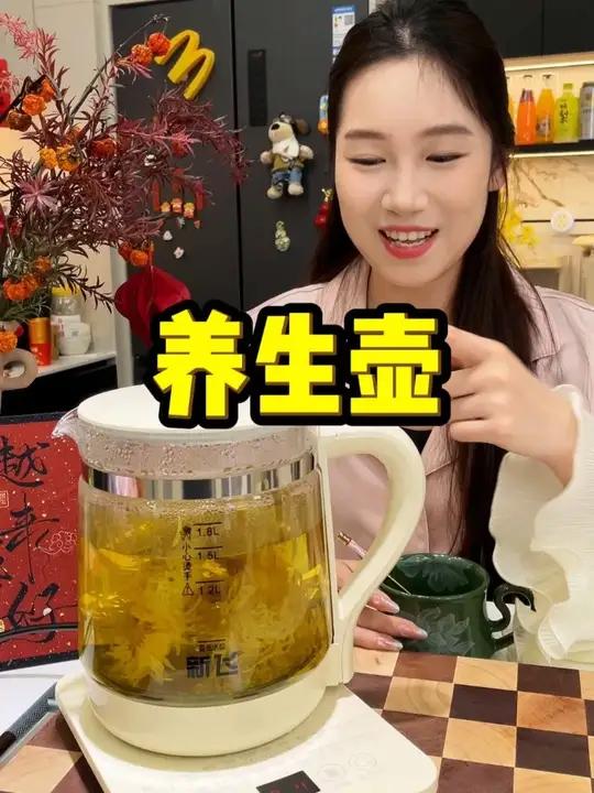 新飞养生壶 秋冬天就适合用这个养生壶煮花茶、煮甜品,烧水泡茶都非常方便好物推荐厨房小家电