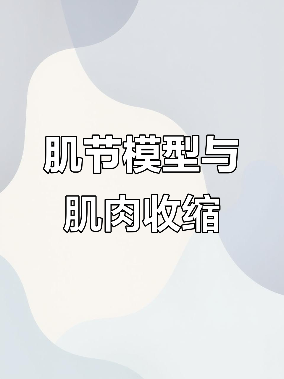 肌肉收缩原理揭秘：从肌节模型到实际运动过程