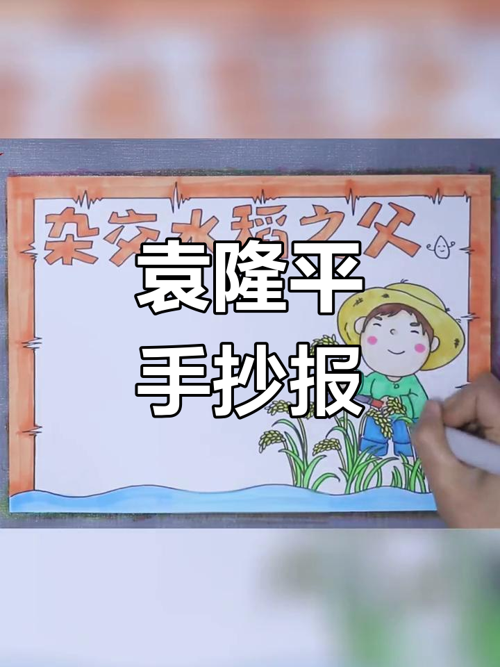 袁隆平手抄报:致敬杂交水稻之父