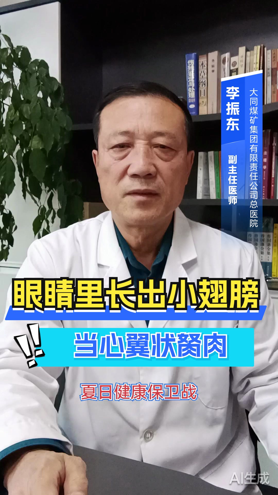 眼睛里长出小翅膀当心翼状胬肉