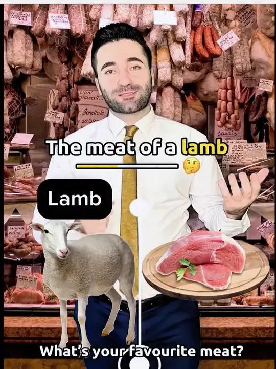 羊肉的英文不是“sheep”也不是“goat”?英语学习英语单词英语口语英语启蒙外教英语
