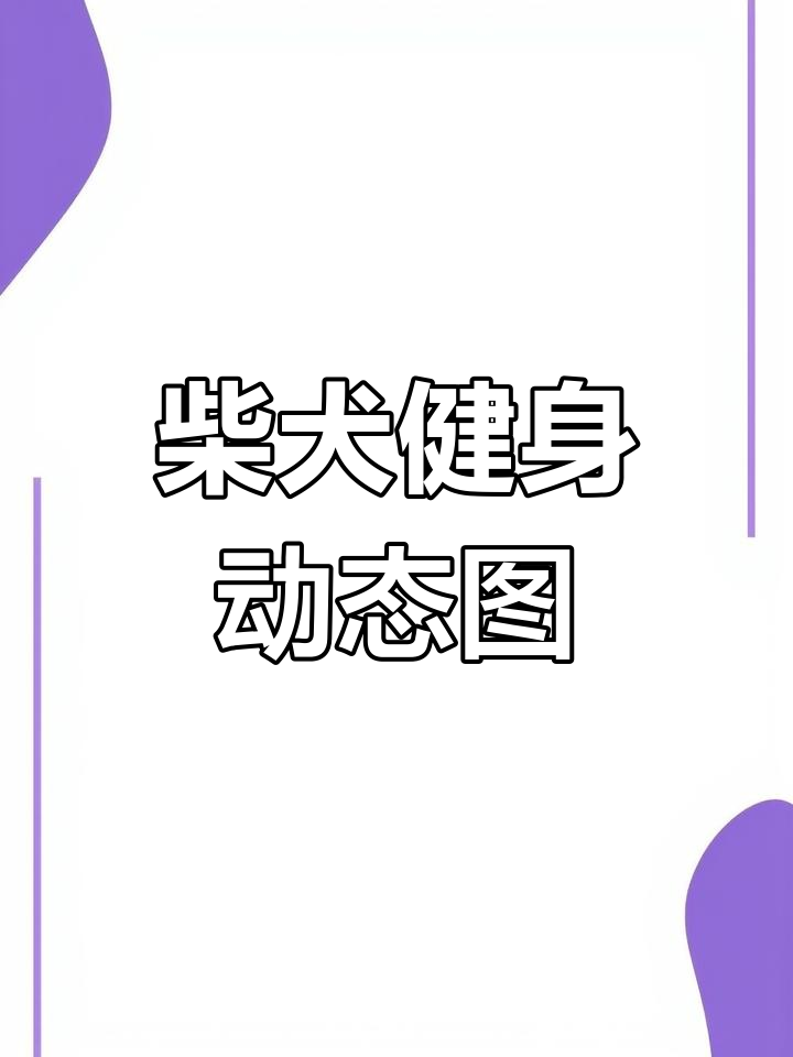 柴犬健身表情包,动感十足超可爱