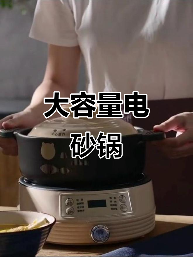 家用大容量电砂锅,炖汤煲仔饭一应俱全