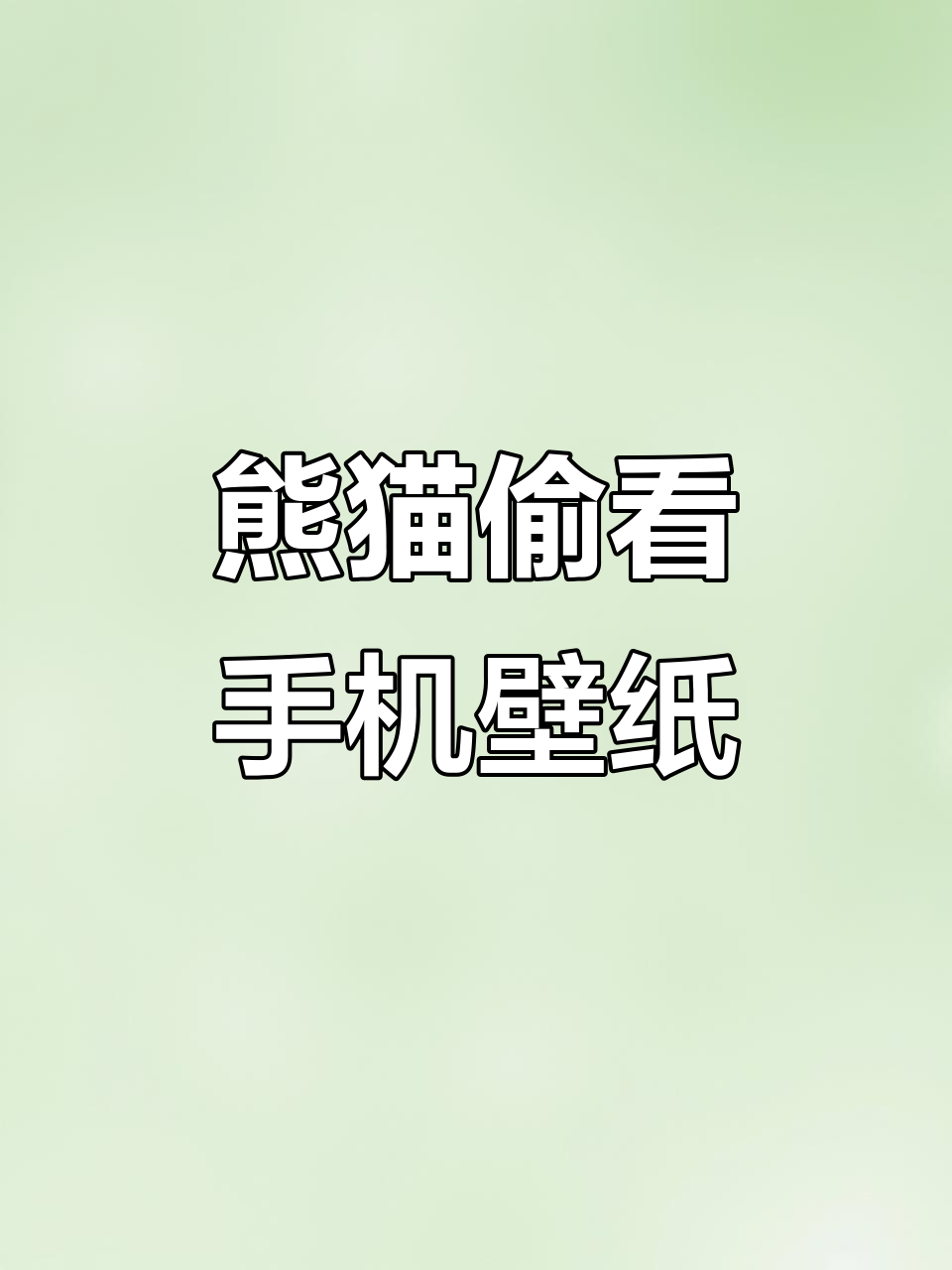 偷看手机动态壁纸,熊猫搞笑来袭