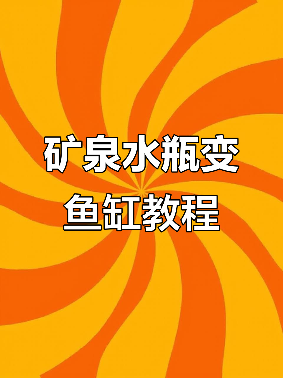 用矿泉水桶打造生态鱼缸，废物利用又环保