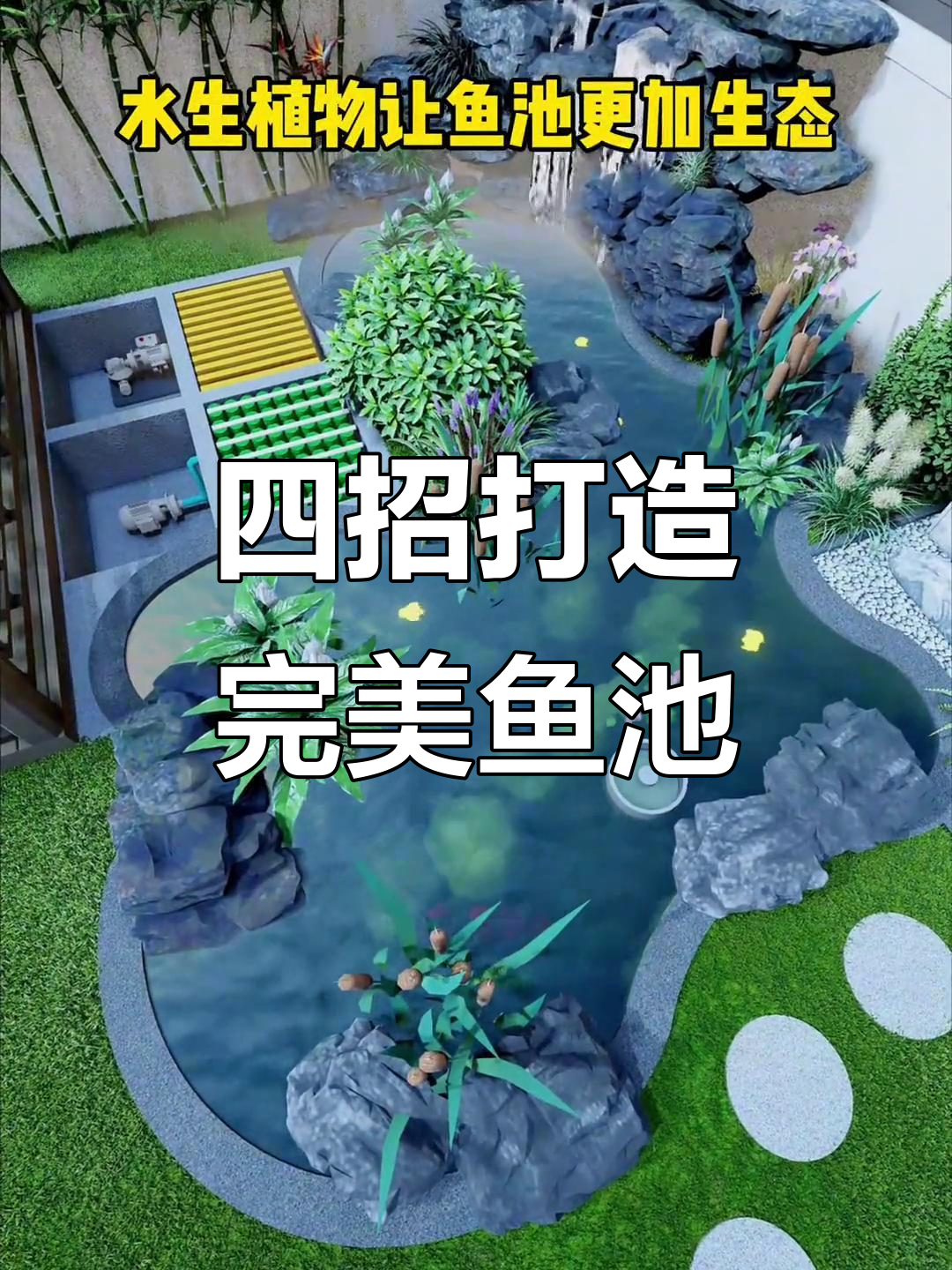 鱼池设计全攻略:四大要点让你轻松养好锦鲤