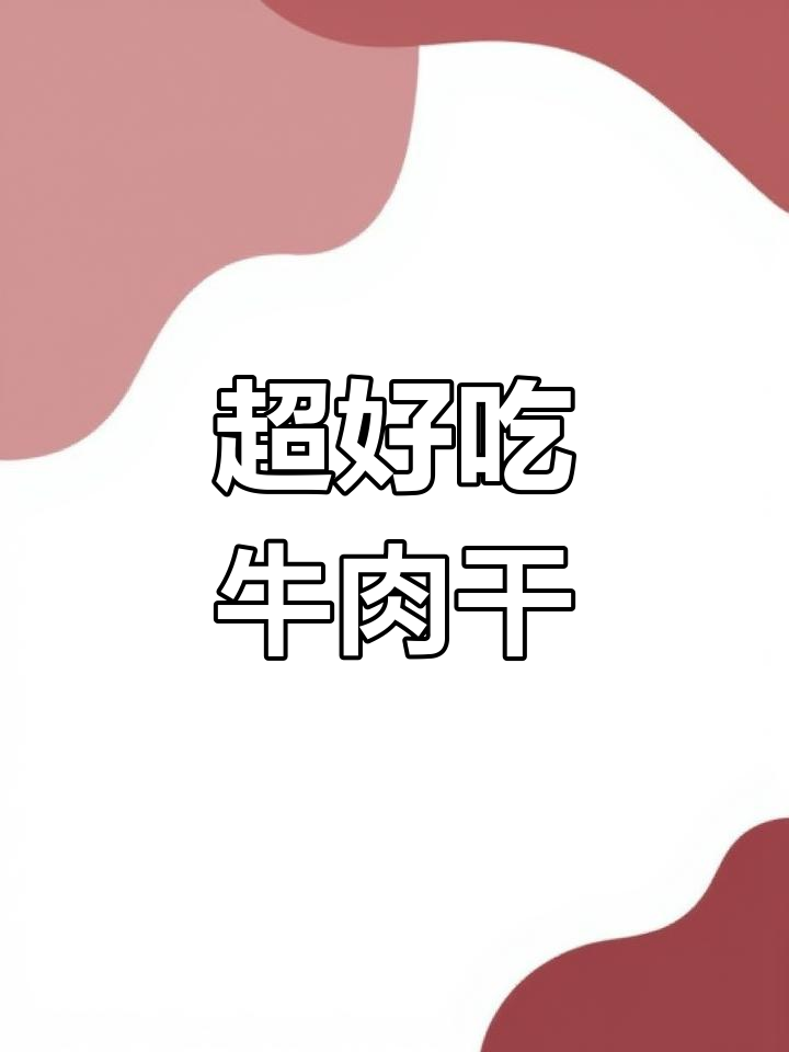 简单又好吃的牛肉干,野餐必备!