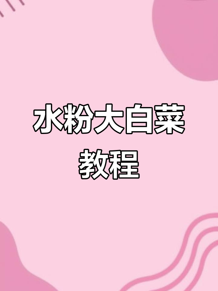 大白菜水粉静物画,初学者必学技巧