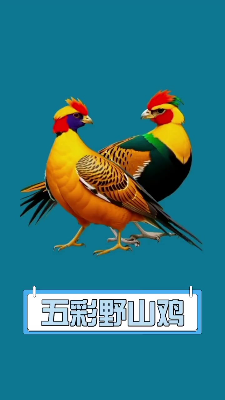 五彩野山鸡