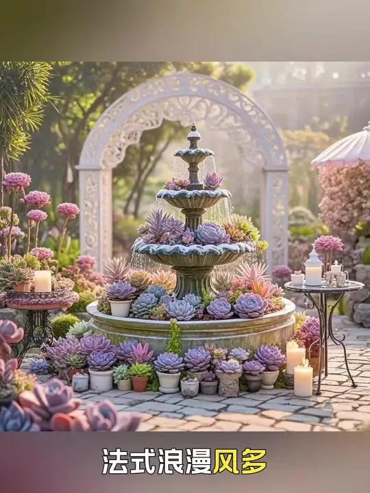 法式浪漫多肉花园