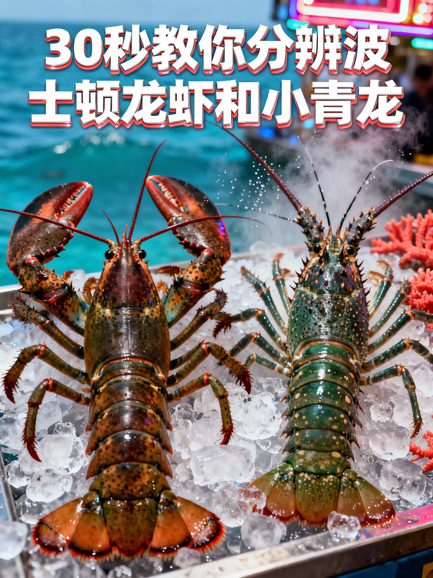 30秒教你分辨波士顿龙虾和小青龙
