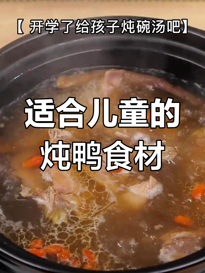 儿童炖鸭汤的最佳搭配