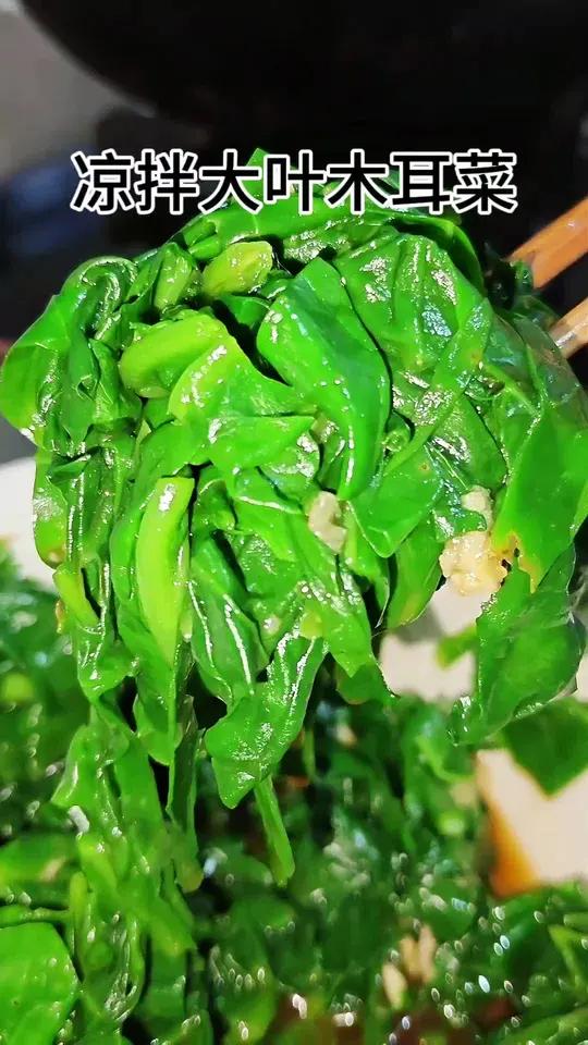 凉拌大叶木耳菜有多少人没有吃过?报道一下我看看有多少人