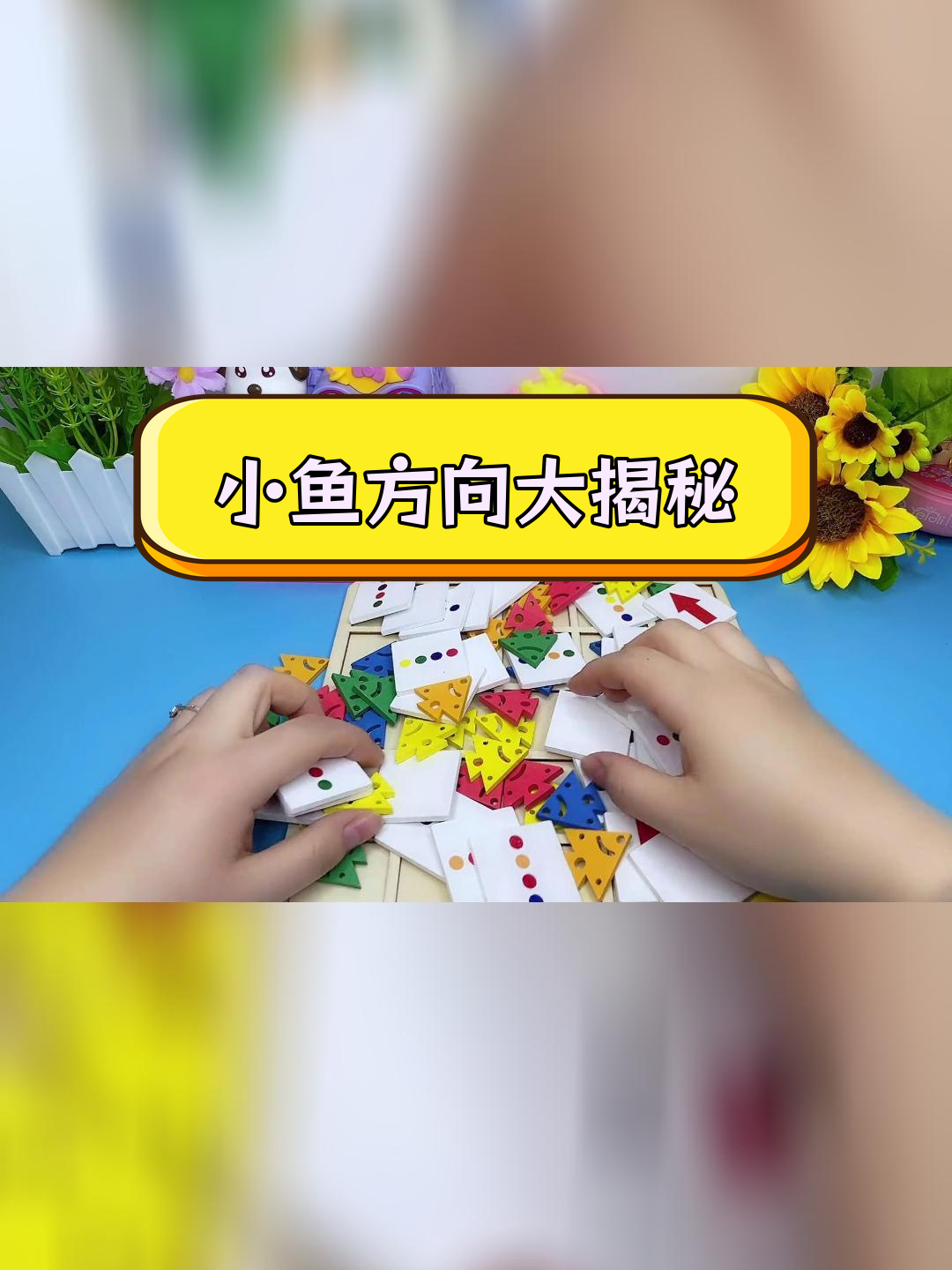 不同颜色小鱼的方向定位