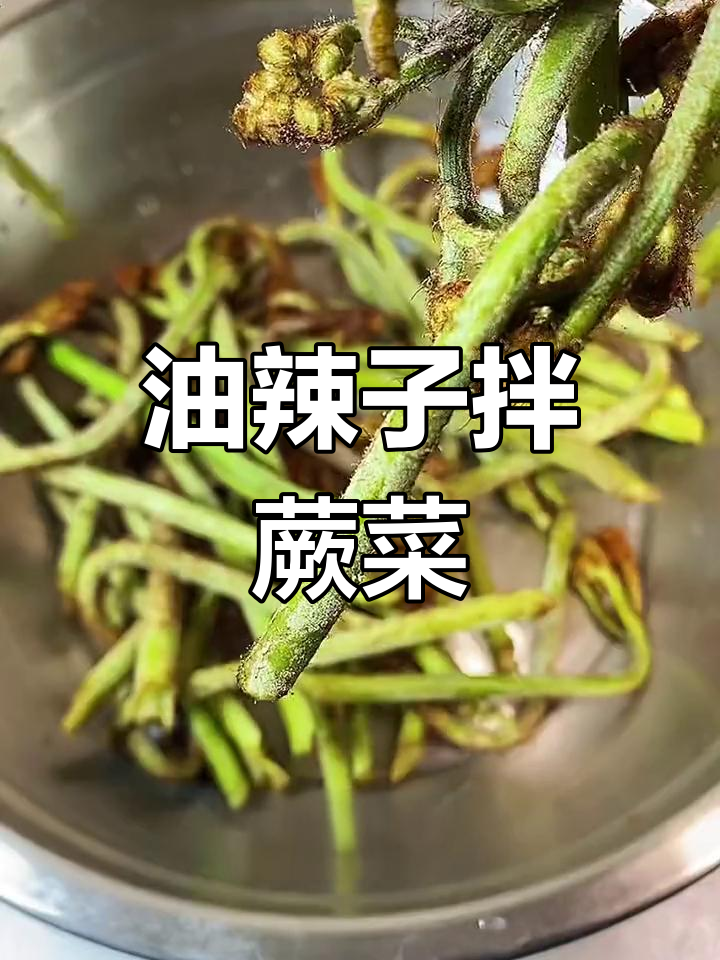 蕨菜这样做，油辣子拌一拌，味道超赞！