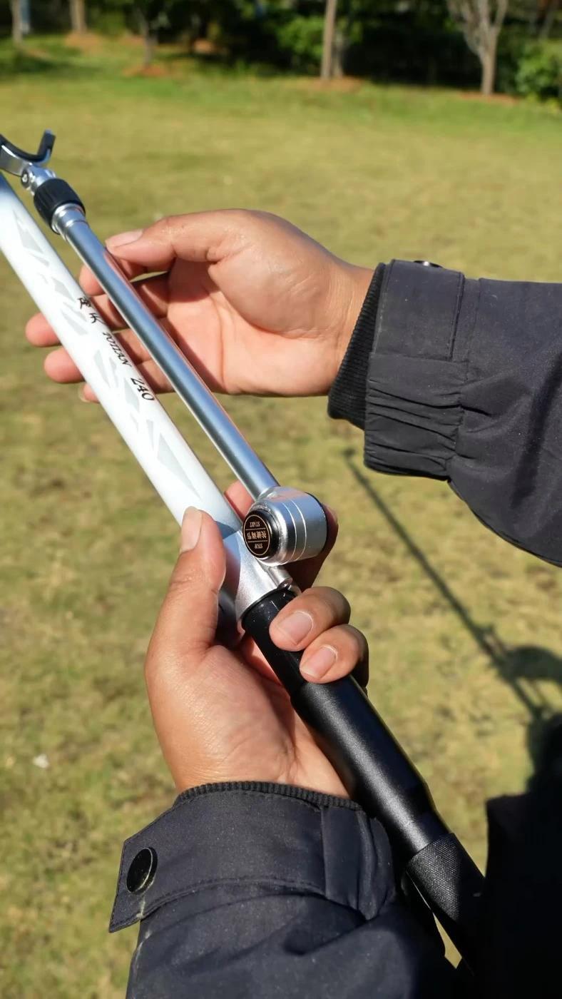 破天碳素支架轻硬不塌腰,铝镁合金后挂,架杆稳固,让您垂钓的时候更加得心应手 钓鱼支架 碳素