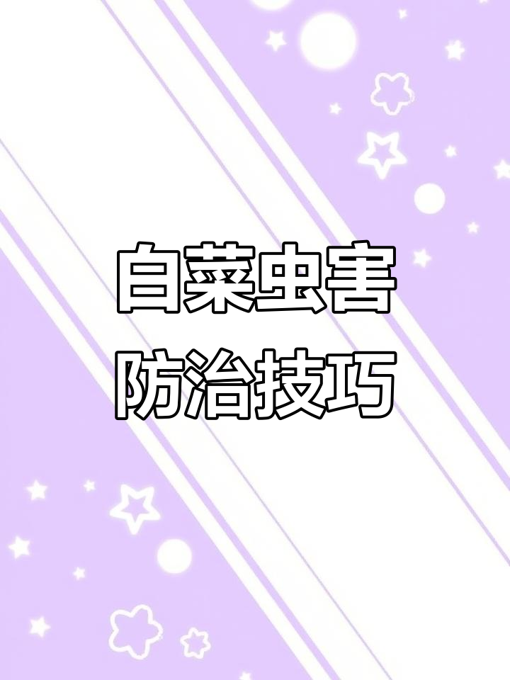 白菜常见虫害及防治方法,轻松搞定!