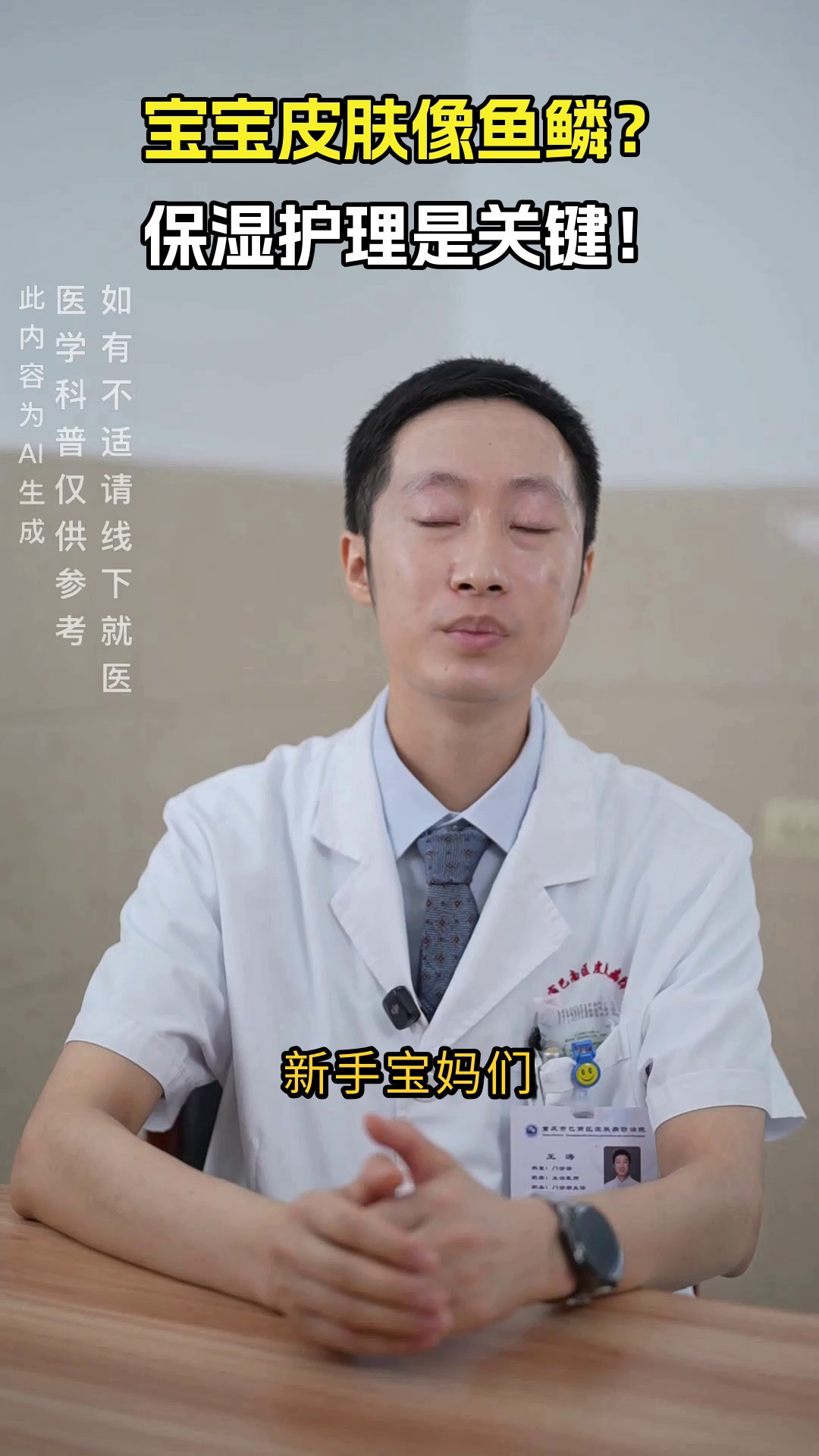 鱼鳞病皮肤干？保湿是关键