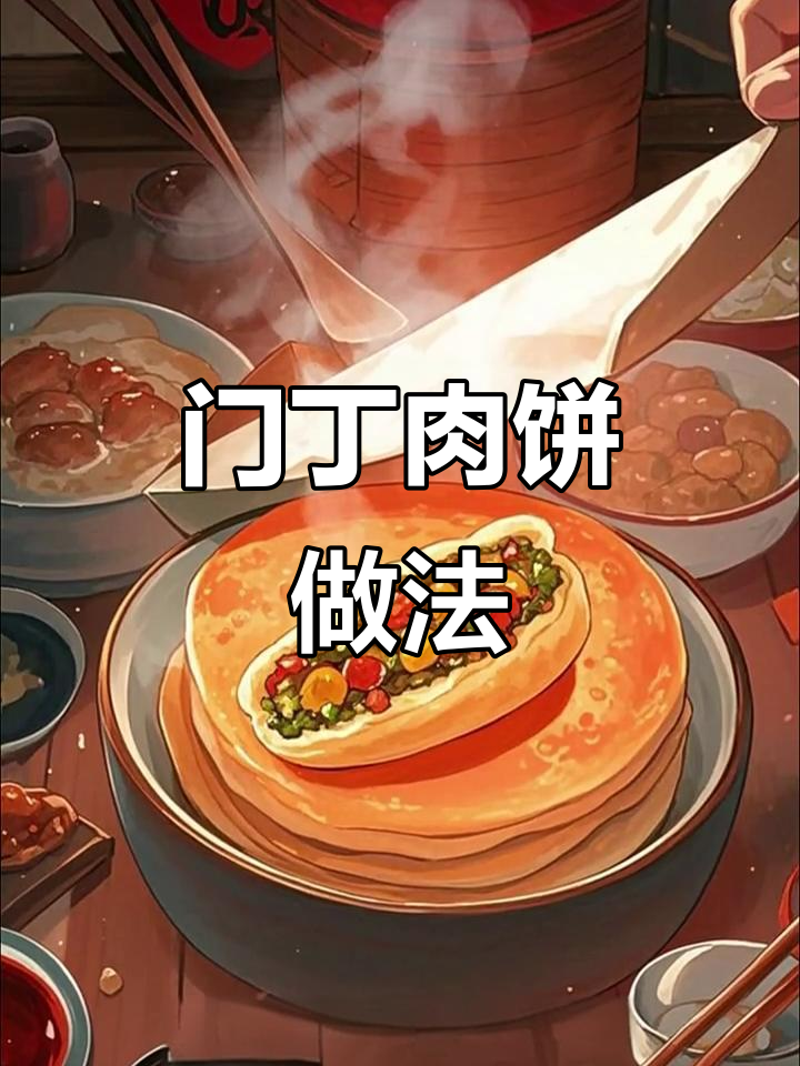 老北京门钉肉饼,外焦里嫩爆汁大馅,学会自己在家做