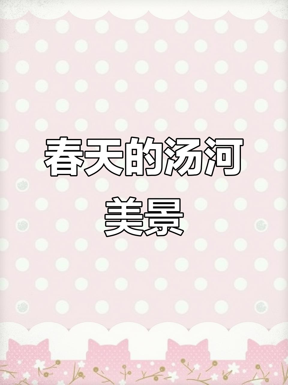 汤河两岸的春天美景,湿地公园等你来探秘