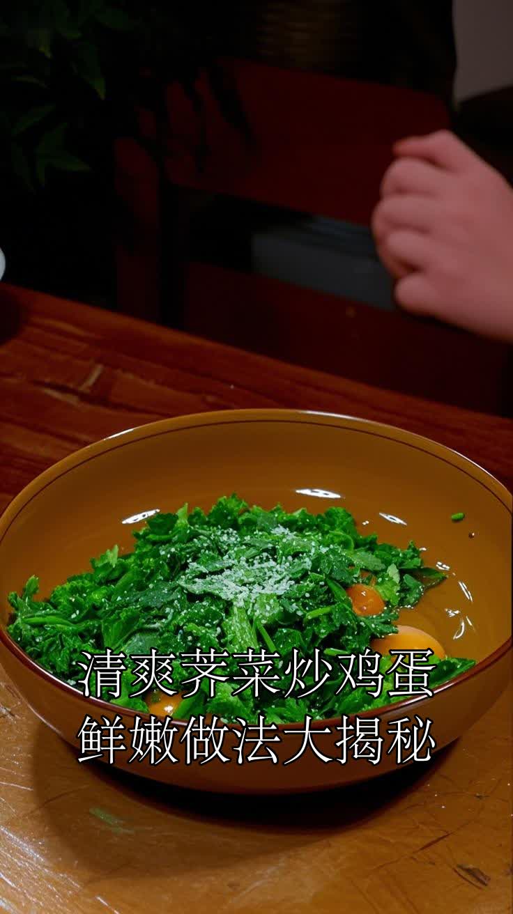 清爽荠菜炒鸡蛋鲜嫩做法大揭秘