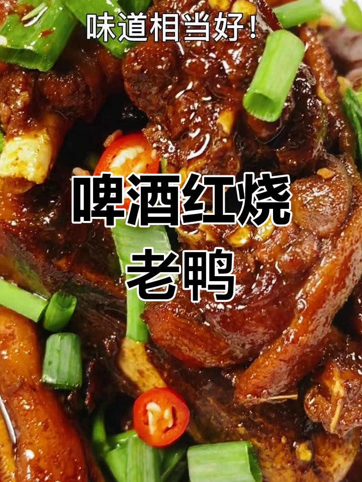 红烧啤酒老鸭,三年母鹅慢炖美味