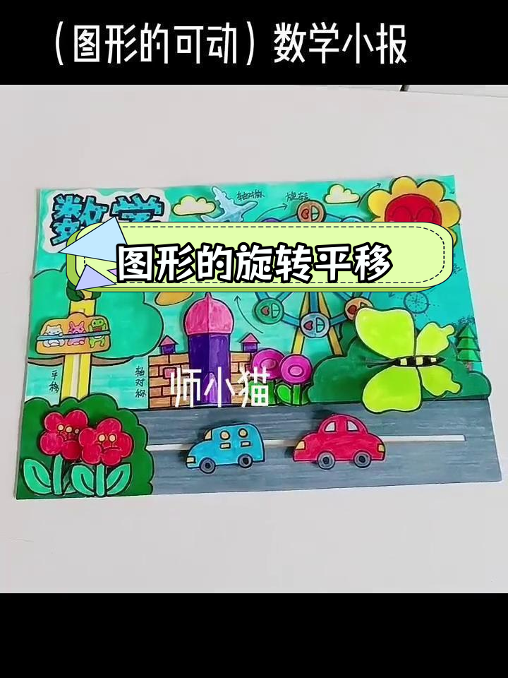 小学二年级数学立体小报:图形的运动与变换