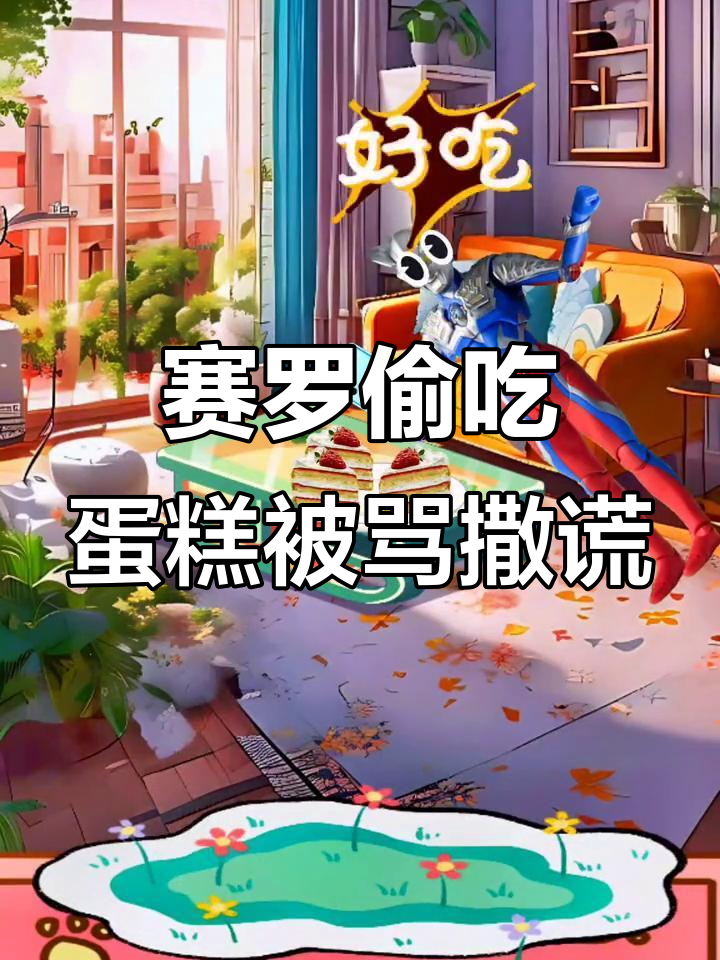 赛罗奥特曼偷吃蛋糕被发现,妈妈怒斥撒谎