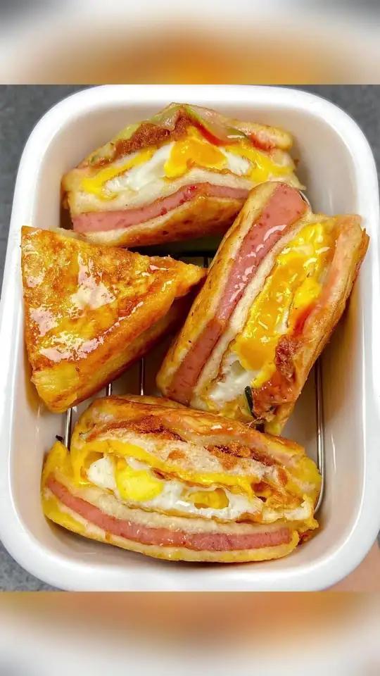 如果你有空气炸锅,那你的早餐就会超级简单 早餐吃什么 儿童营养早餐 大人孩子都爱吃 好吃又