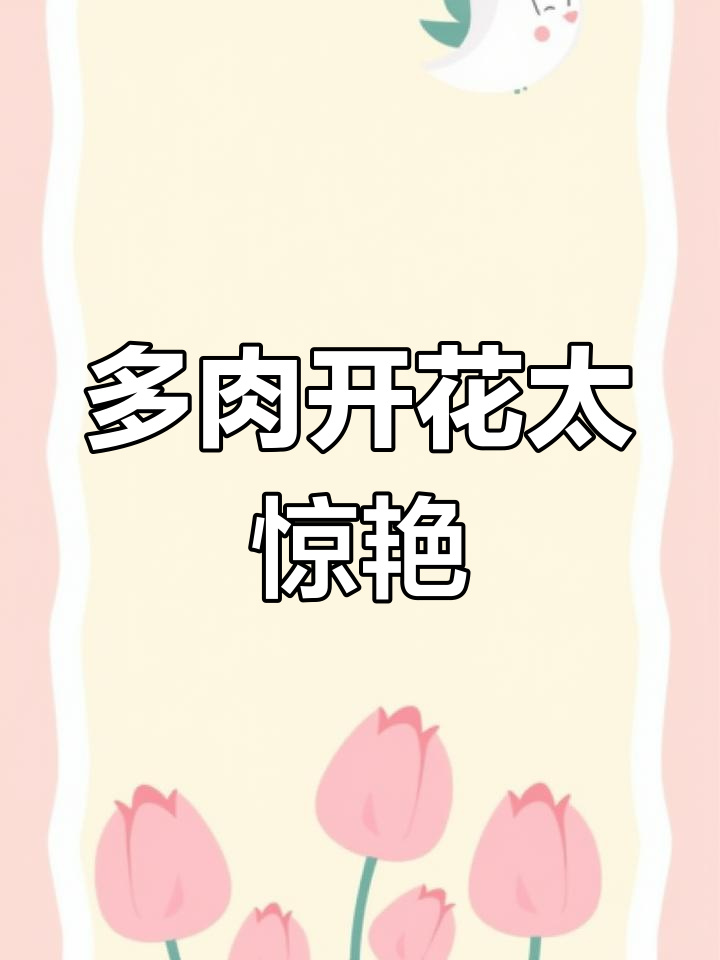 我的多肉丸叶松绿终于开花了,真是太美了!