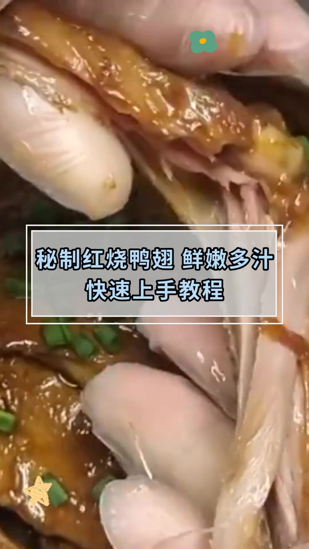 秘制红烧鸭翅 鲜嫩多汁快速上手教程