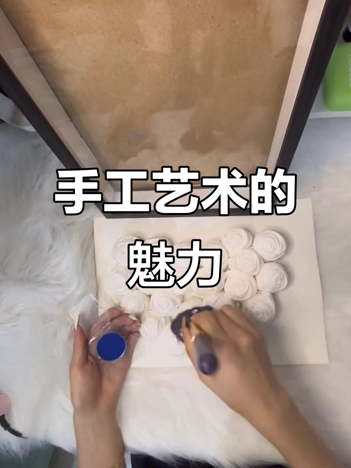 让手工艺术点亮生活,一半蝴蝶一半玫瑰的美丽画作