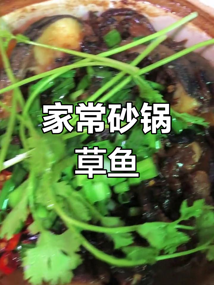 砂锅草鱼煲,家常美味轻松做