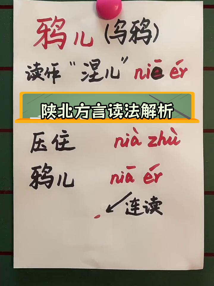 陕北方言中的乌鸦与鸭子读音