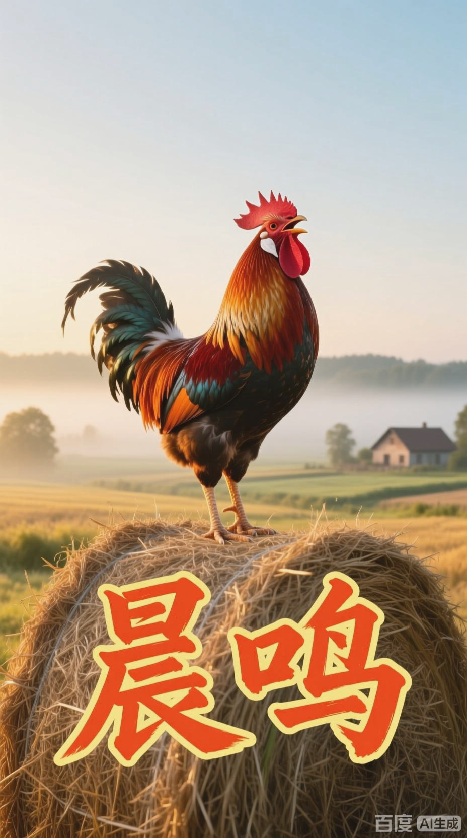 公鸡打鸣,自然之声的清晨序曲