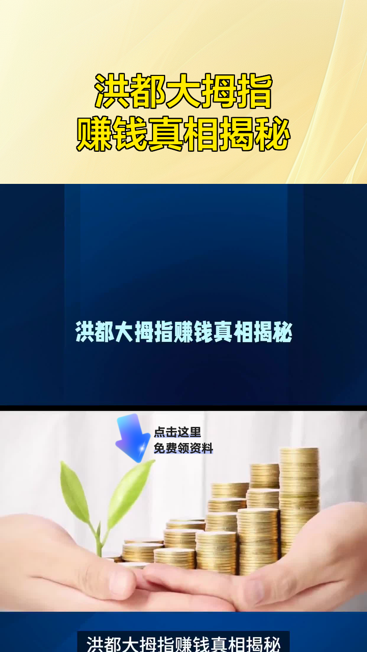 洪都大拇指赚钱真相揭秘