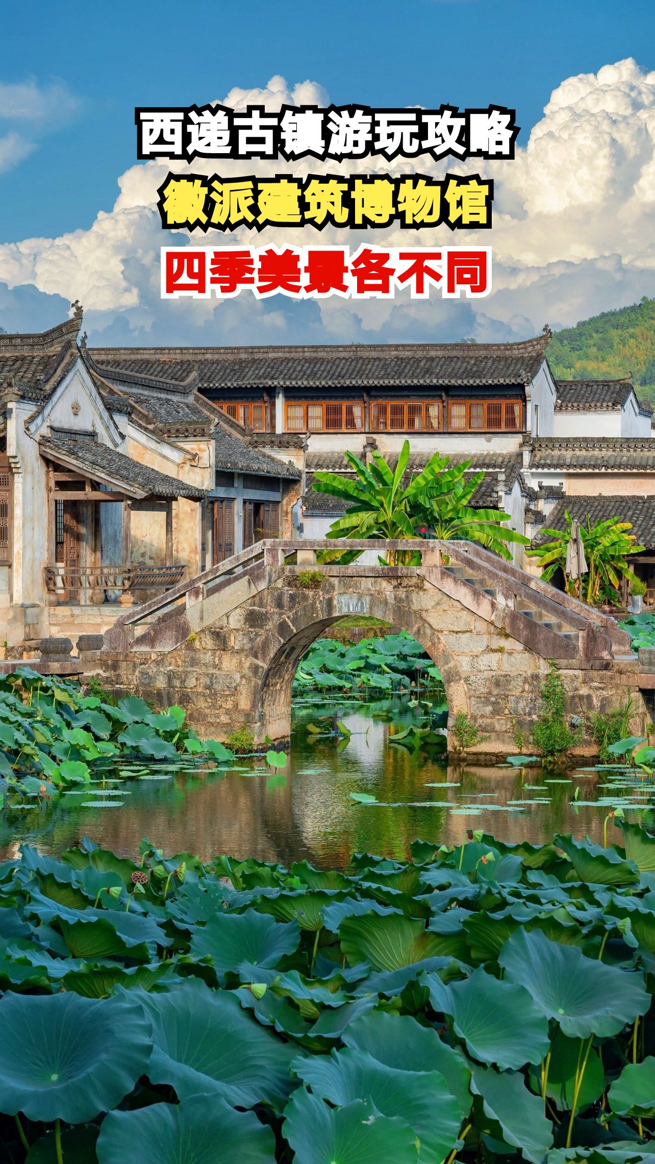 穿越明清古韵,西递古镇的徽派建筑与四季风情等你探索