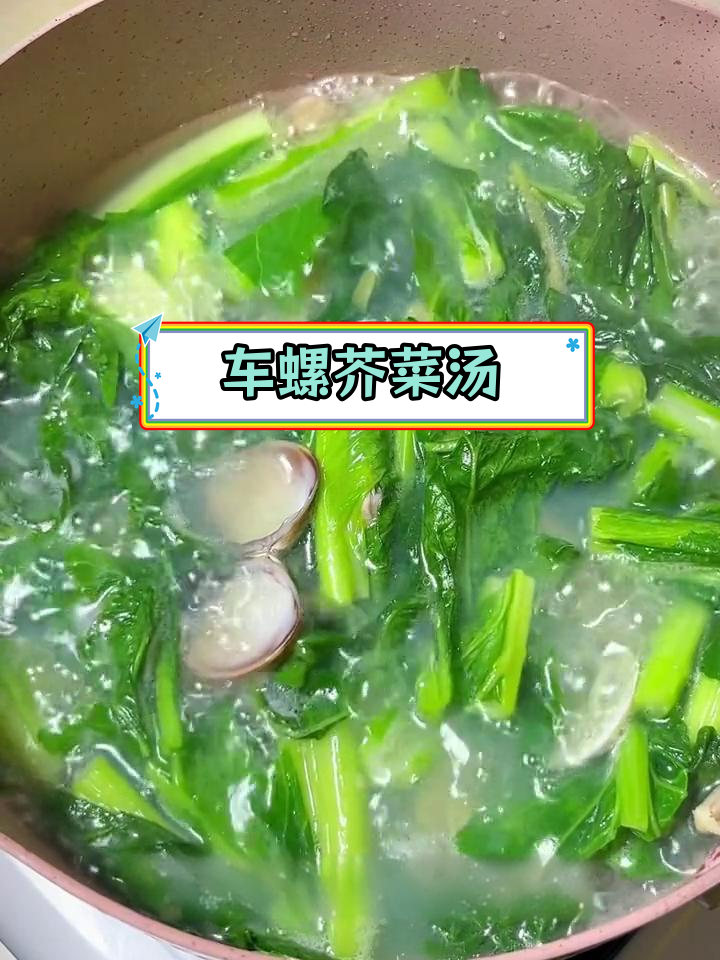 两广地区经典汤品,车螺芥菜煮法