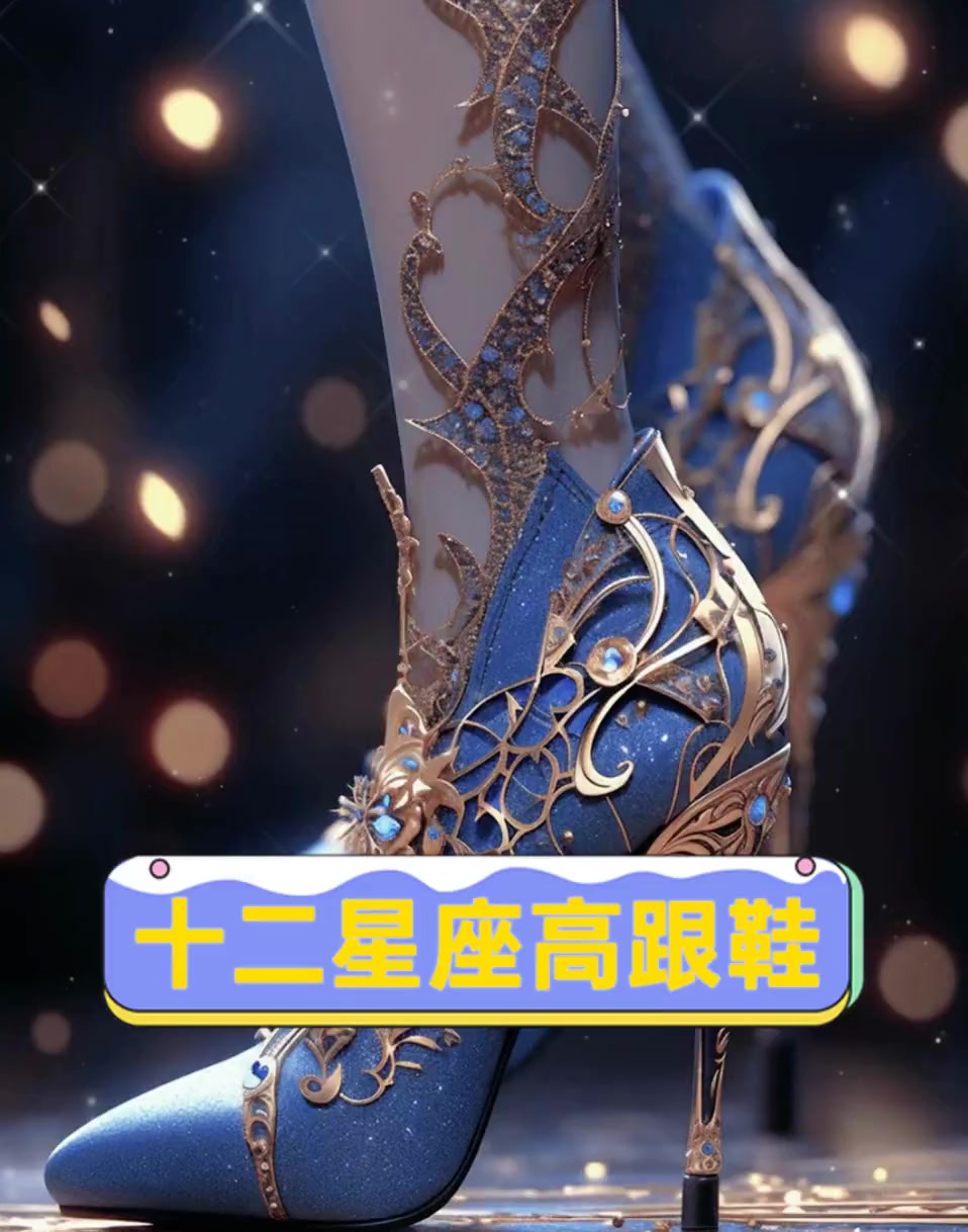 十二星座高跟鞋