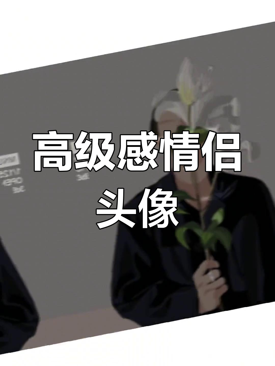高级感情侣头像,单身也能用