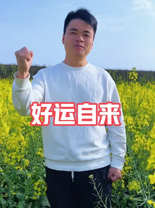 油菜花的花语叫“有财发”,油菜花开,好运自来