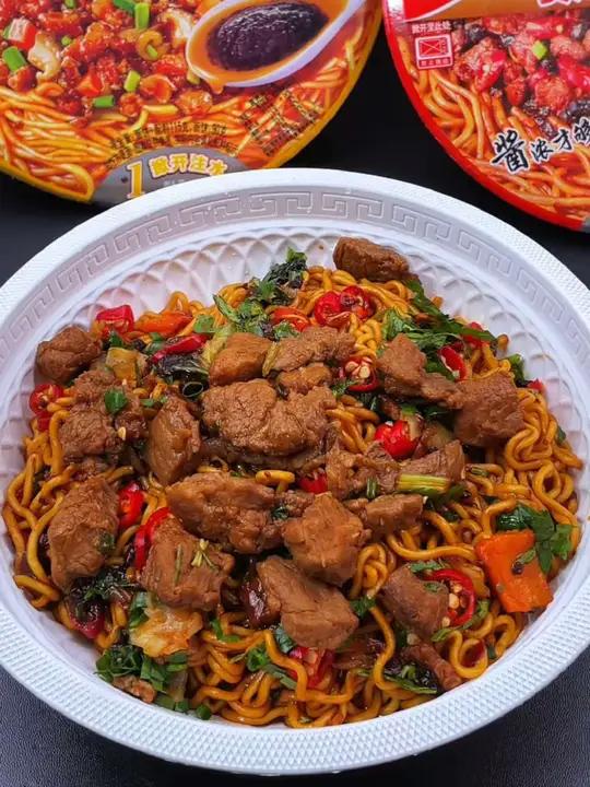 统一新出的贵州豆豉酱拌面爆香爆辣巨好吃 拌面